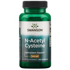 Swanson - N-Acetyl Cysteine (600mg) , NAC 100 caps